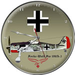 Focke Wulf FW 190A-3 Collectible Wall Clock